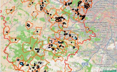 Carte des carrires dans les Yvelines - Atelier SITE-IN