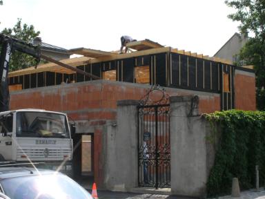 Maison contemporaine en bois - Maison en briques et ossature bois